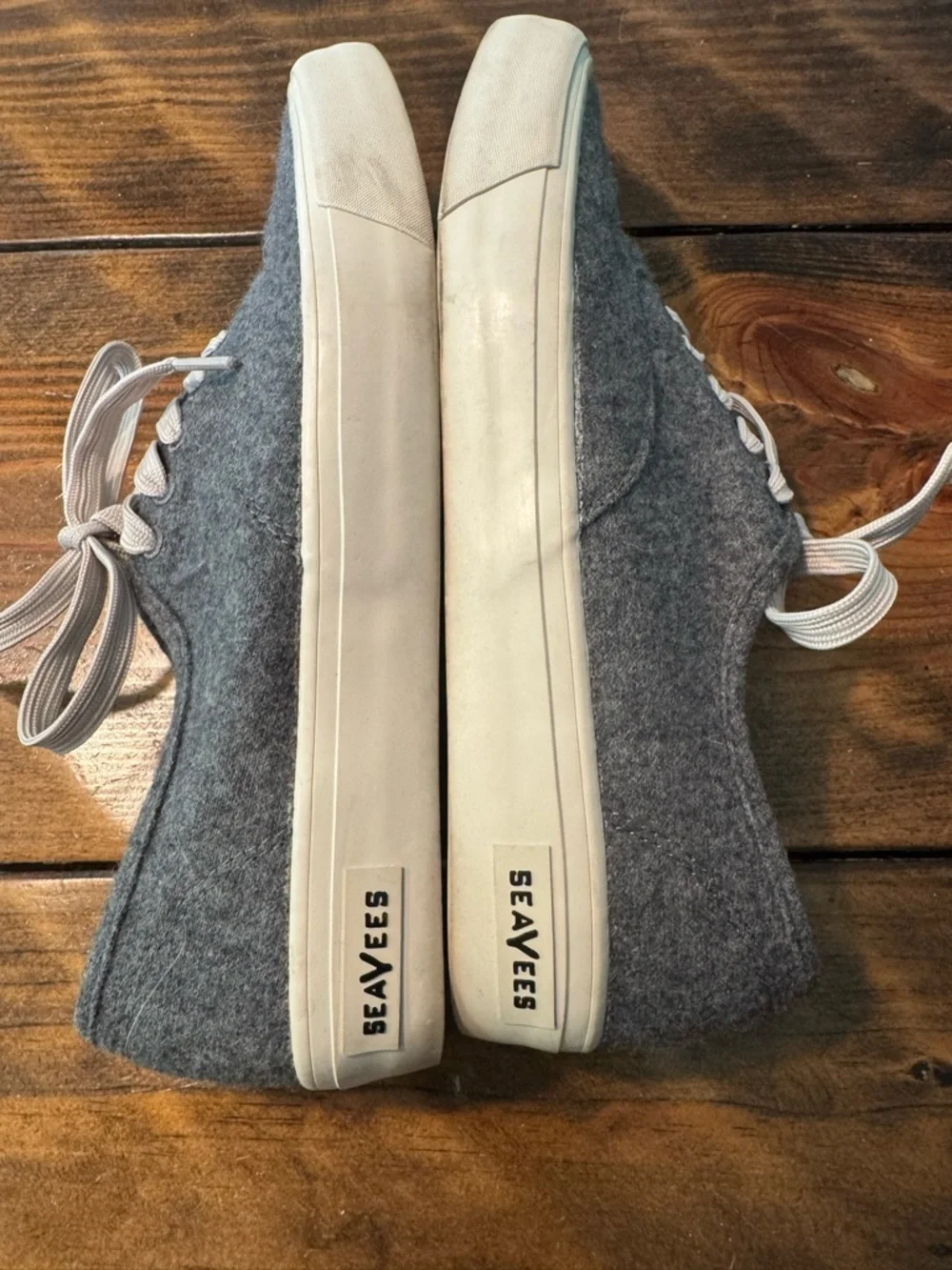Seavees mens sixty six wool flannel sneakers charcoal Size 9.5